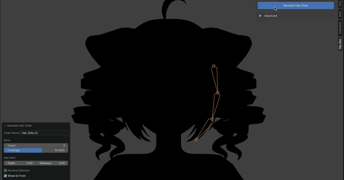ابزار رایگان برای رِیگ مو در Blender